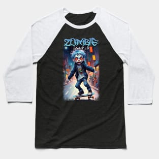 Zombie Skater 01 Baseball T-Shirt